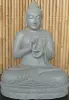 Product image 1 of the product “Seated Buddha made of Riverstone, position Dharmachakra , H. 71cm. ”